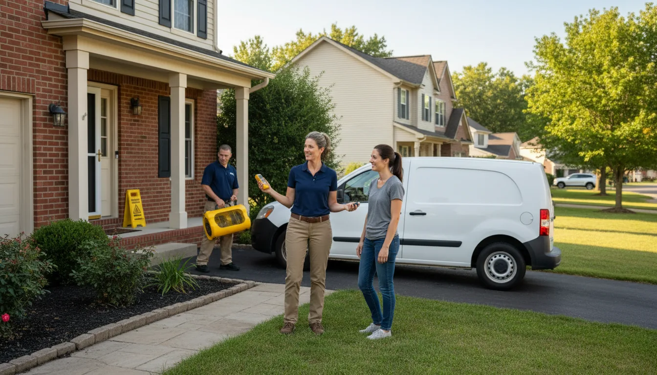 Residential water damage restoration in Wellington, AL